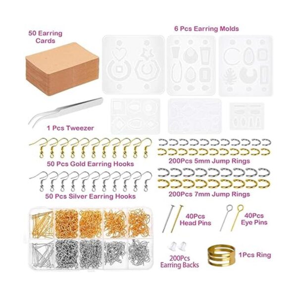 Shynek Moldes de resina para pendientes kit de