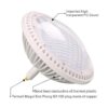 KAPATA LED PAR64 regulable de 40 W 120 WFL blanco frío