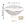 KAPATA LED PAR64 regulable de 40 W 120 WFL blanco frío