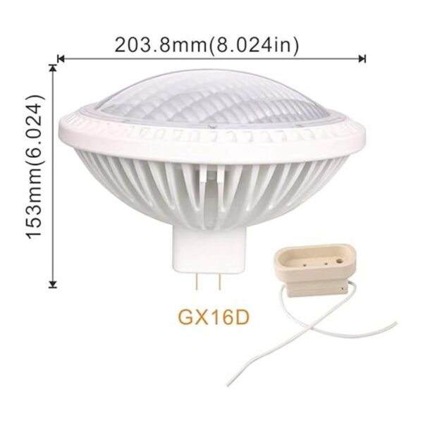 KAPATA LED PAR64 regulable de 40 W 120 WFL blanco frío