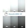 KAPATA LED PAR64 regulable de 40 W 120 WFL blanco frío
