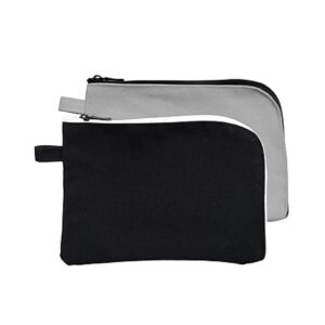 Enyuwlcm Bolso de tela con cremallera tamaño pequeño 4