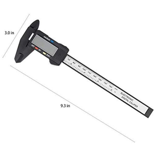 Simhevn Calibrador digital electrónico LCD conversión de