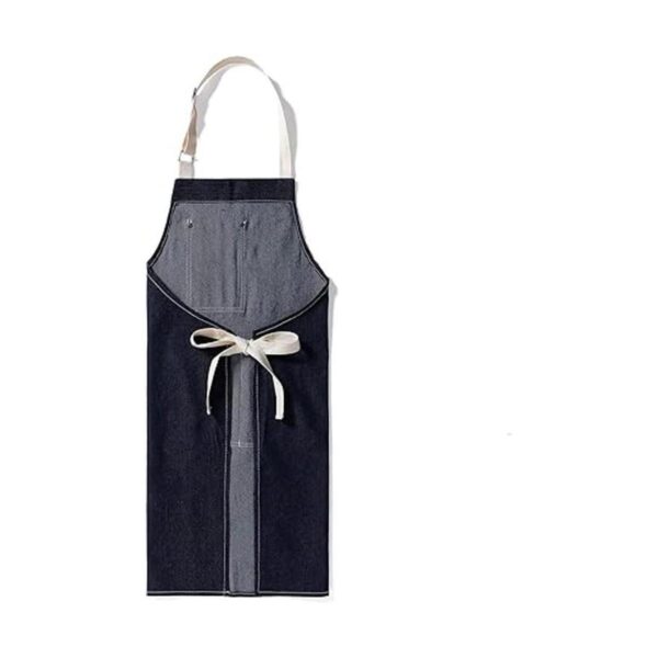 Eywlwaar Delantal de mezclilla con 3 bolsillos unisex Jean