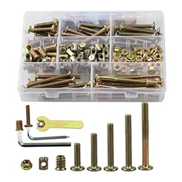 SZHKM Kit de 150 piezas M6 tornillos de cuna kit de