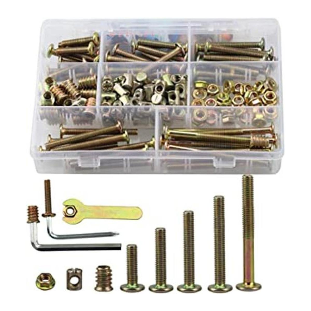 SZHKM Kit de 150 piezas M6 tornillos de cuna kit de