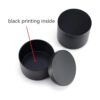 Latas de velas negras de 24 piezas tarros de velas de 4_5