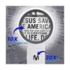 Lupa de 30 x 10 x con luz y soporte lupa plegable de mano_6