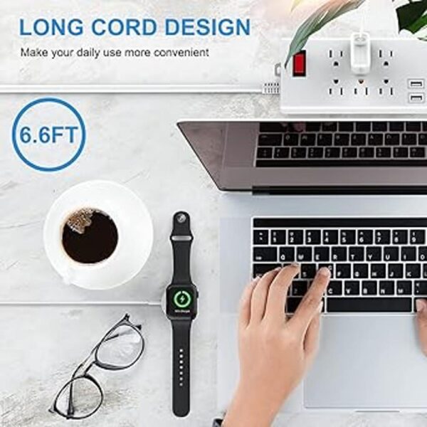Cargador de Apple Watch de 6.6 pies cable de carga_2