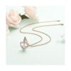 shajwo Collar de urna de corazón para cenizas para mujer