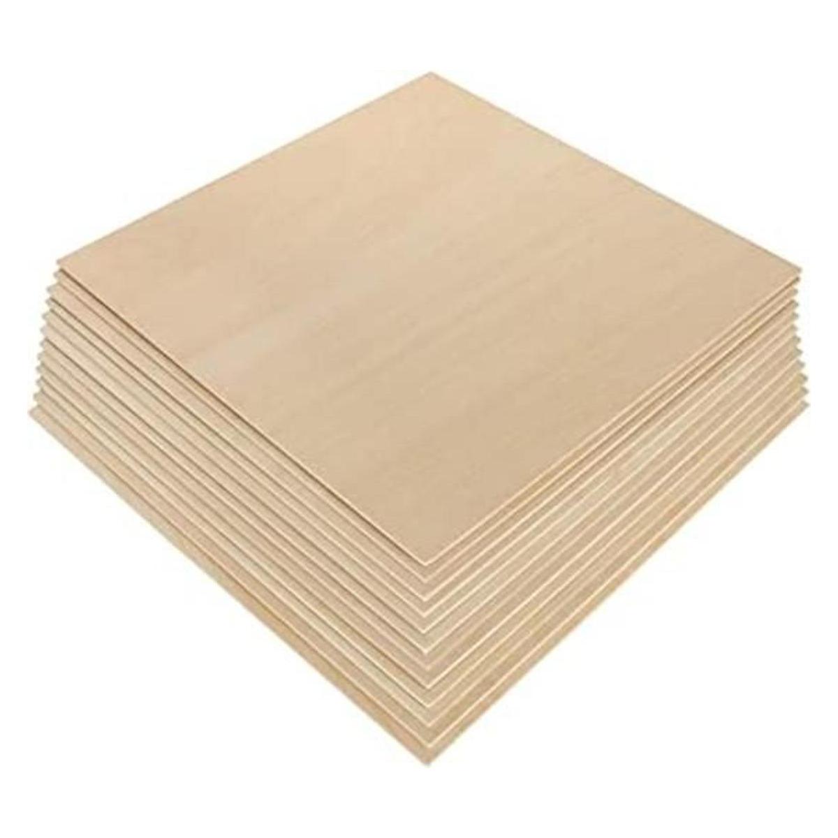 Paquete de 12 hojas de madera de tilo de 11.8 x 11.8