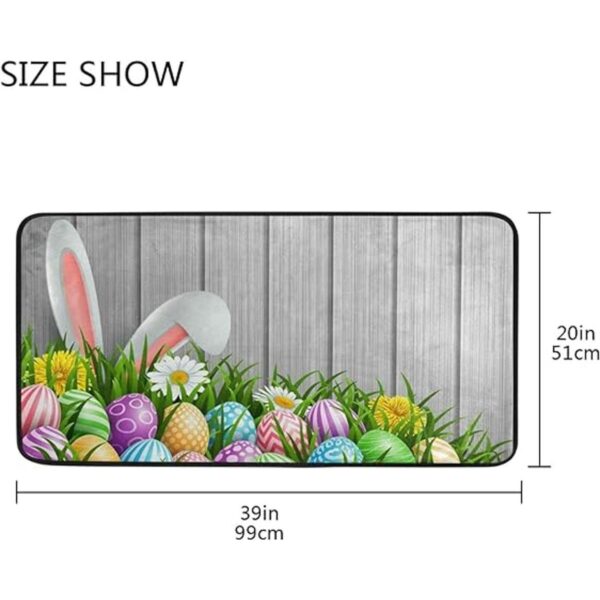 Alfombra de cocina para pasillo de Pascua diseño de_5