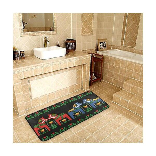 Alfombras de cocina para corredor sueco Dala Horse Folk_1