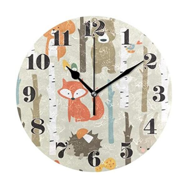 senya Reloj de pared silencioso sin tictac redondo_1