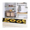 Sunflower Alfombras de cocina color negro