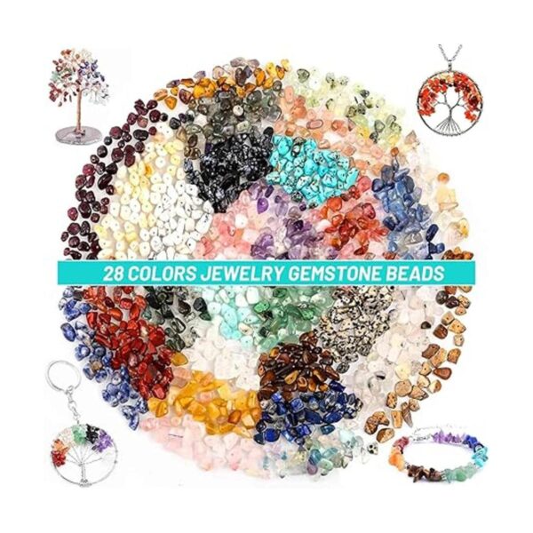 Selizo Kit de fabricación de joyas con cuentas de cristal_4