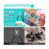Selizo Kit de fabricación de joyas con cuentas de cristal_6