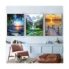 AOSGEDY Paquete de 6 pinturas por números pintura por