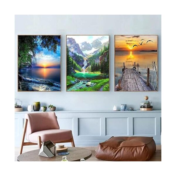 AOSGEDY Paquete de 6 pinturas por números pintura por