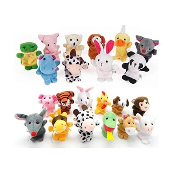 Juego de 22 piezas de juguetes de marioneta de animales de_1