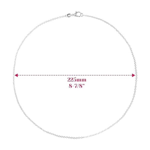 Selizo 30 unidades de collar de cadena chapada en plata_4