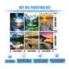 AOSGEDY Paquete de 6 pinturas por números pintura por