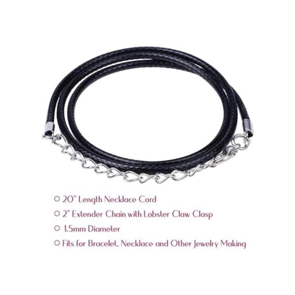 Selizo 100 piezas de cordón para collar para hacer joyas