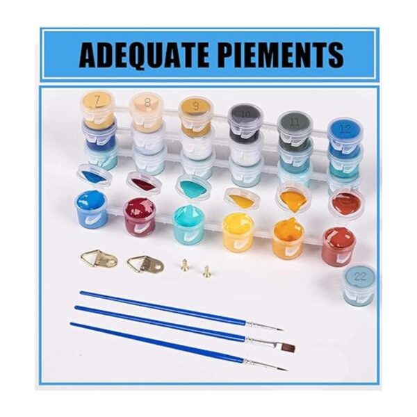 AOSGEDY Paquete de 6 pinturas por números pintura por