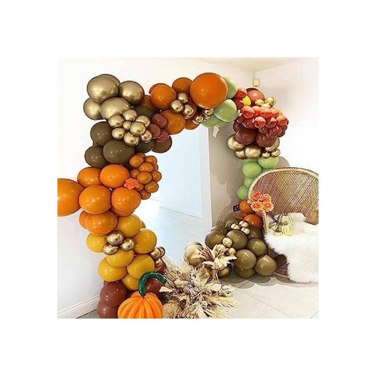 SCMDOTI Kit de arco de globos de otoño guirnalda de