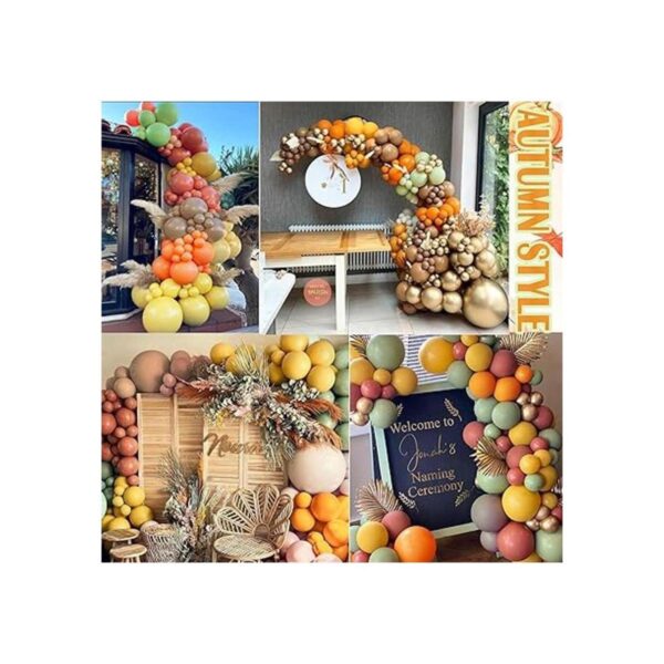 SCMDOTI Kit de arco de globos de otoño guirnalda de