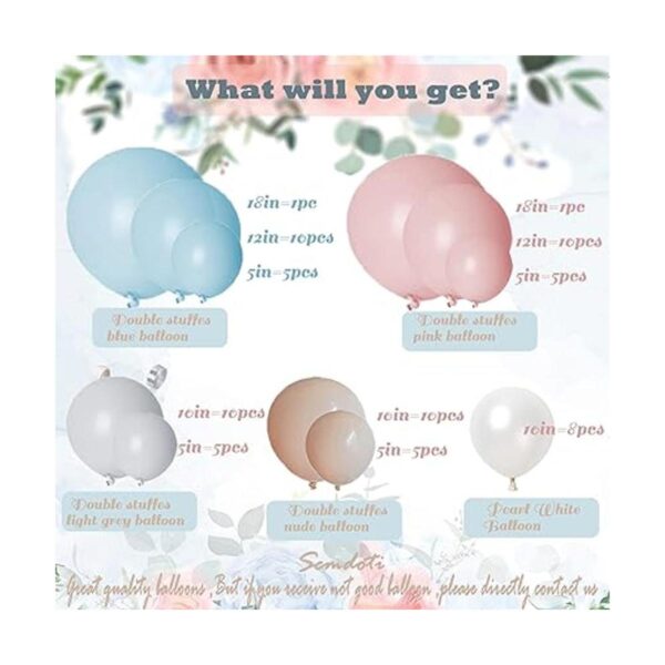 SCMDOTI Kit de guirnalda de globos de revelación de género