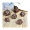 DNDND Juego de dados de metal escala de dragón 7 piezas_2