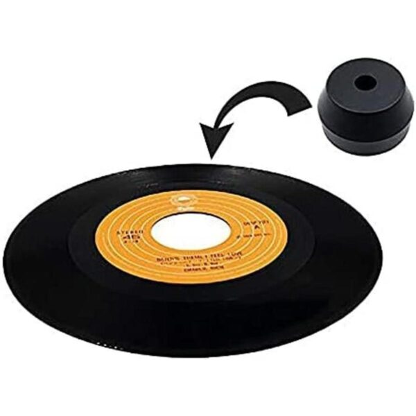 Adaptador de 45 RPM de aluminio sólido de 7 pulgadas de_1