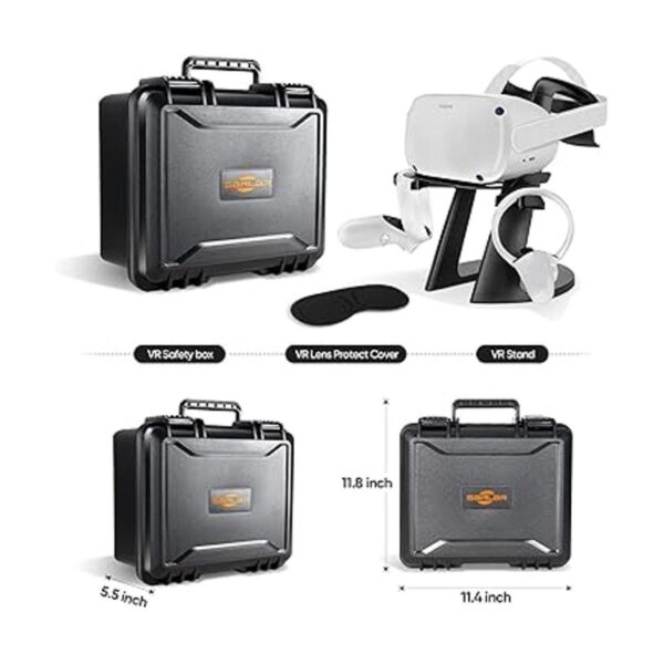 SARLAR Hard Carrying Case for Oculus Quest 2 Official_4
