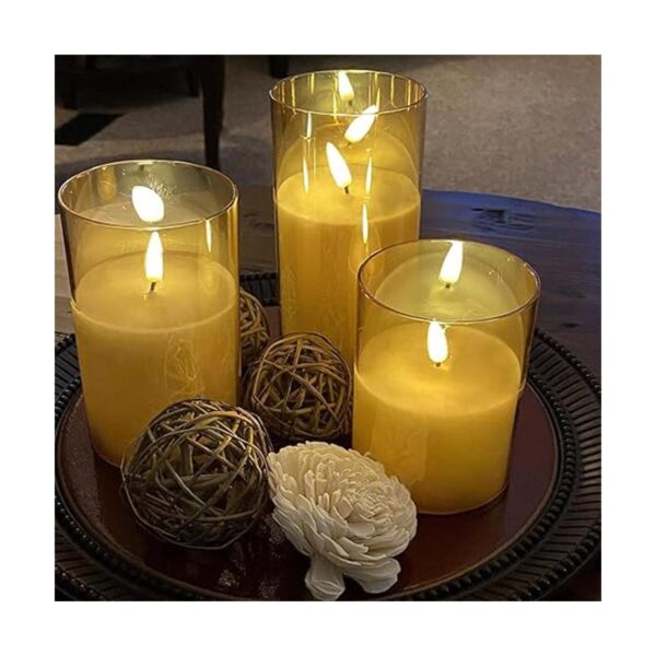 Velas LED sin llama parpadeantes funciona con pilas_4