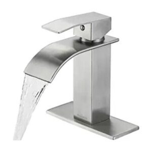 Ryuwanku Grifo de baño de níquel cepillado moderno grifo_1