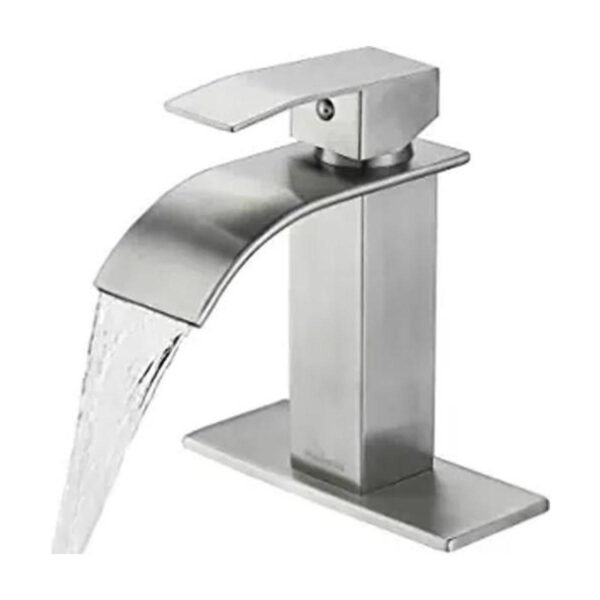 Ryuwanku Grifo de baño de níquel cepillado moderno grifo_1