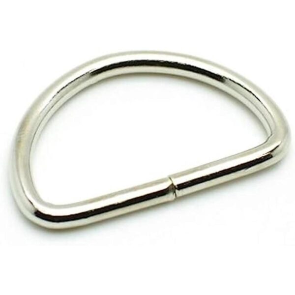 Paquete de 10 anillos en D de metal de 112 pulgadas_1