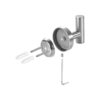 Sagetta Ganchos para toallas de baño acero inoxidable_3
