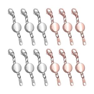 Roctee 12 piezas de cierre magnético redondo para joyería