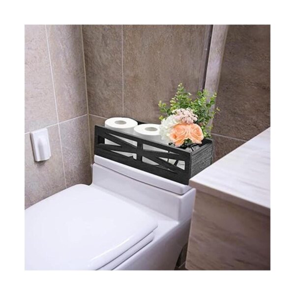 Caja de madera para decoración de baño caja rústica para