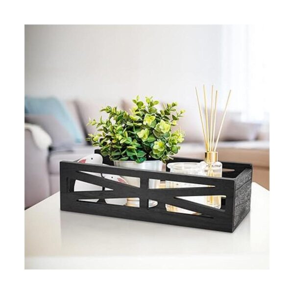 Caja de madera para decoración de baño caja rústica para