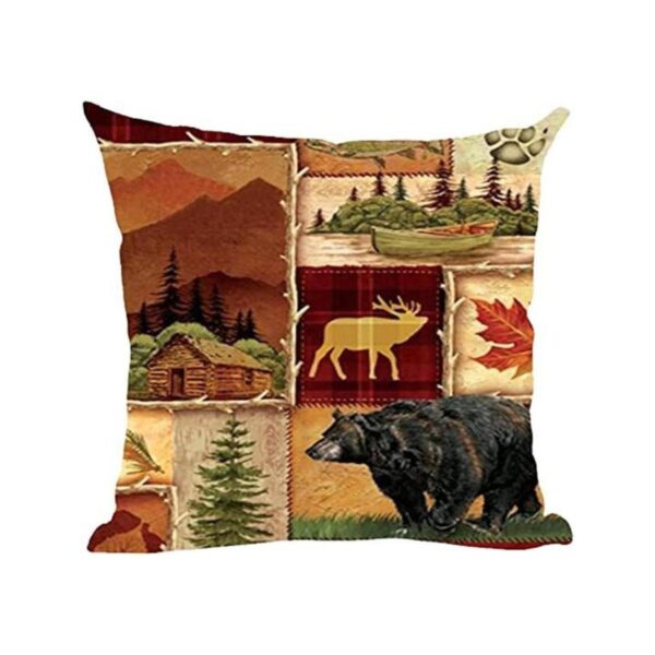 Ramirar Funda de almohada decorativa retro con diseño de_1