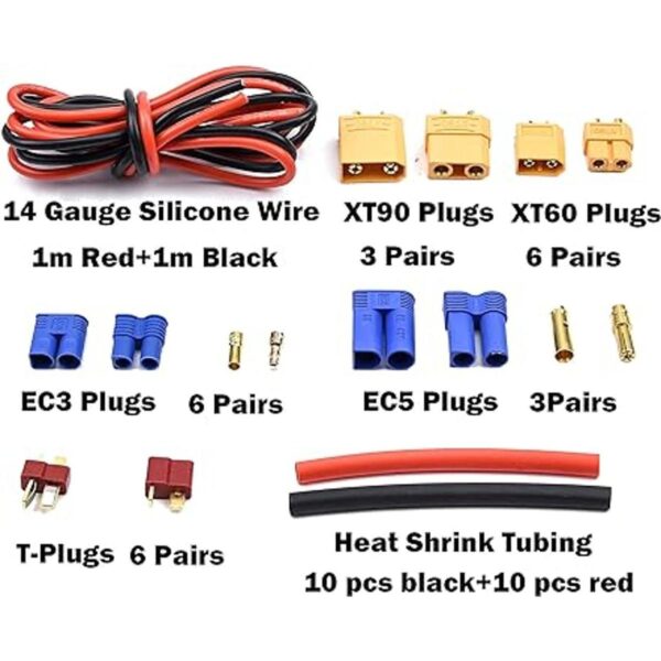 Readytosky XT60XT90EC3EC5TPlug Kit de adaptadores de_2