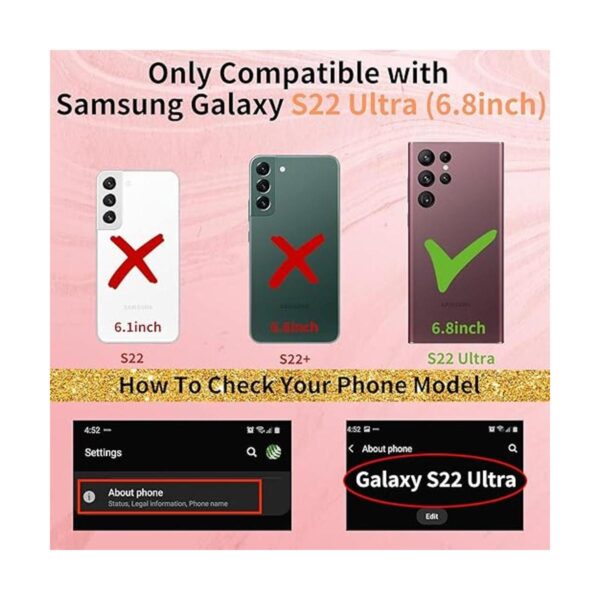 Shorogyt Funda de corazón para Samsung Galaxy S22 Ultra 5G_2