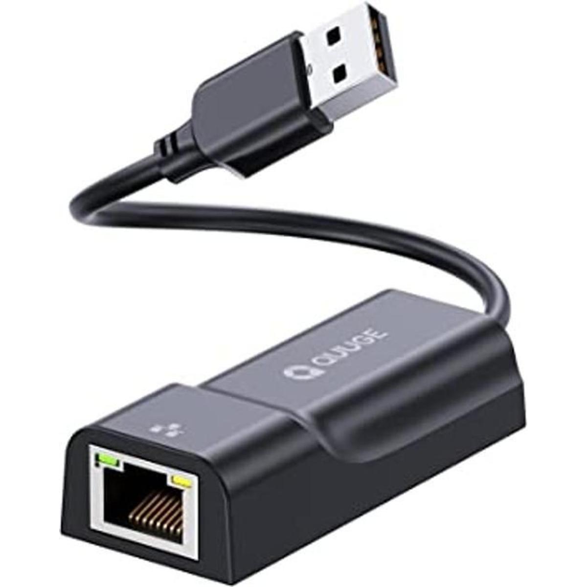 Adaptador USB a Ethernet QUUGE Plug Play USB 2.0 a