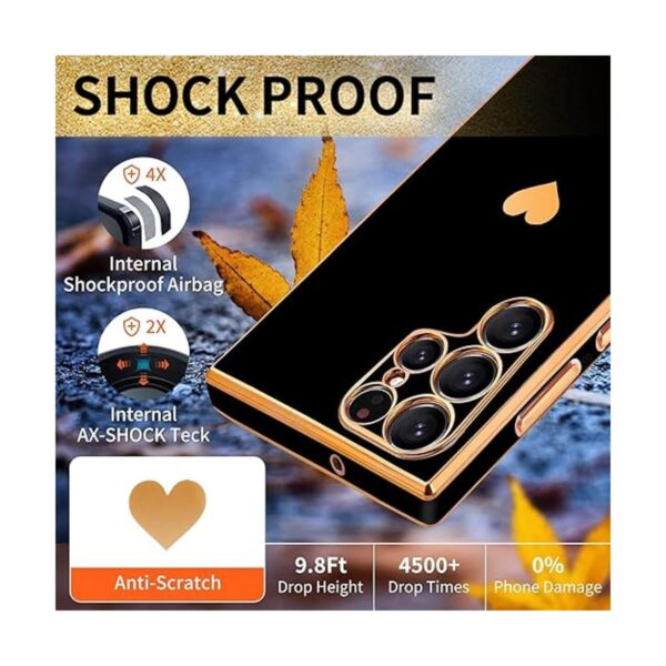 Shorogyt Funda de corazón para Samsung Galaxy S22 Ultra 5G_3