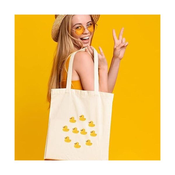 10 parches bordados de pato pequeño color amarillo para