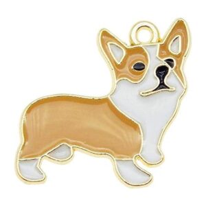 30 piezas esmalte perro encanto para niños joyería collar_1