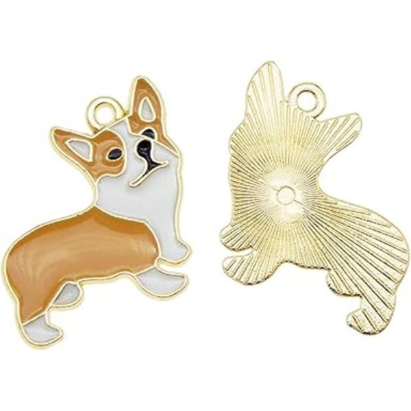 30 piezas esmalte perro encanto para niños joyería collar_2